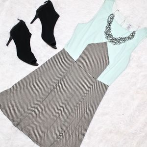 Bar III Striped A-Line Sleeveless Dress